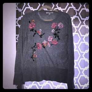 LOFT Sweaters - Loft embroidered sweater LOFT Sweaters - Loft embroidered sweater